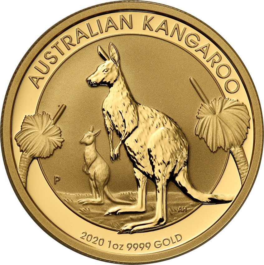 Australia 100 dolarów 2020 kangur (uncja złota) st.L